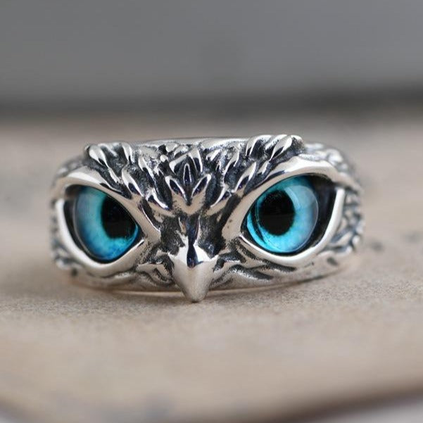 S925 Silver Owl Ring Earring Pendant