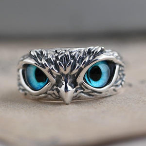 S925 Silver Owl Ring Earring Pendant