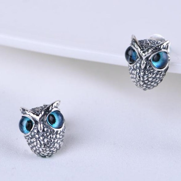 S925 Silver Owl Ring Earring Pendant