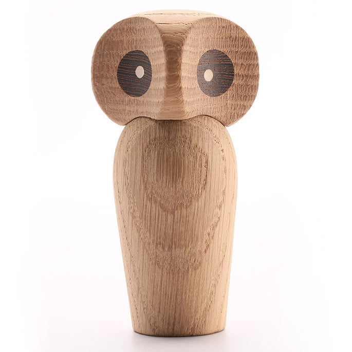 Wood Crafts Owl Figurine