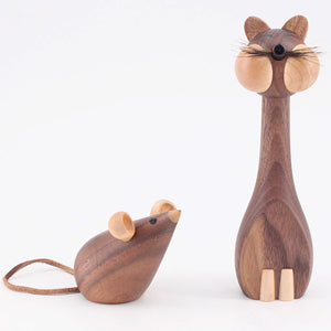 Wooden Cat Mouse