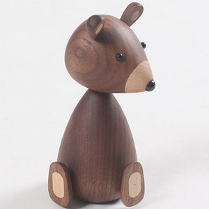 Wooden Brown Bear