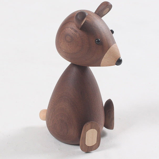 Wooden Brown Bear