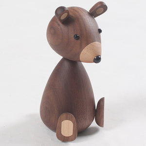 Wooden Brown Bear