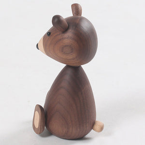 Wooden Brown Bear